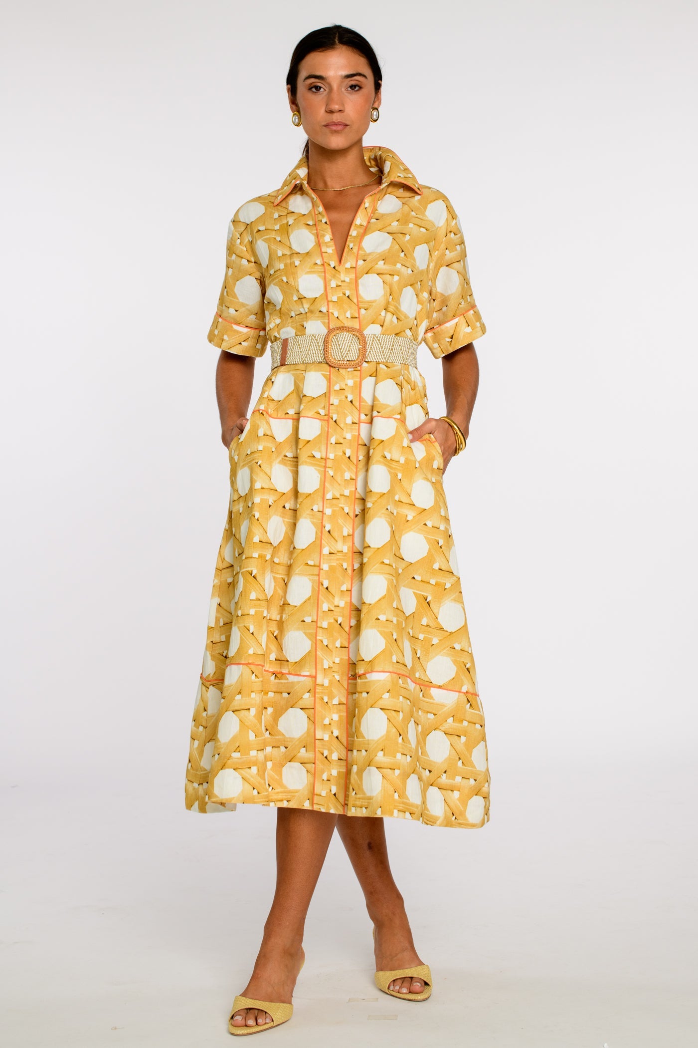 Collins Dress in Wicker