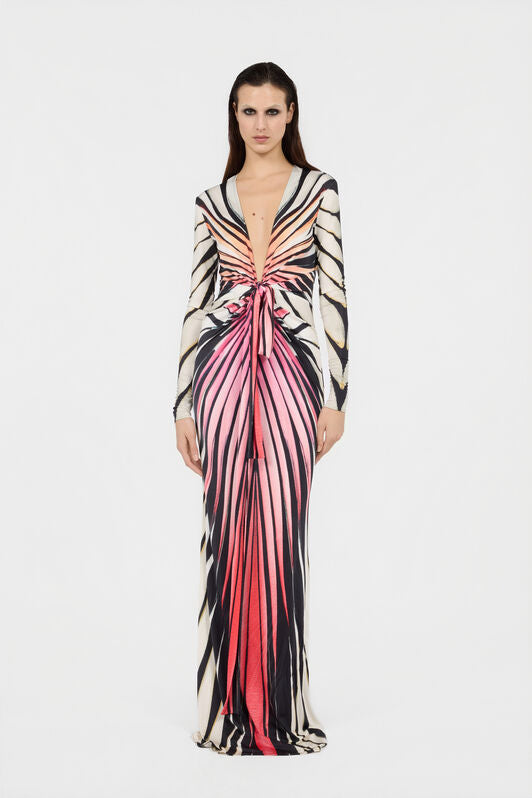Maxikleid Mit Ray Of Paradise-Print
