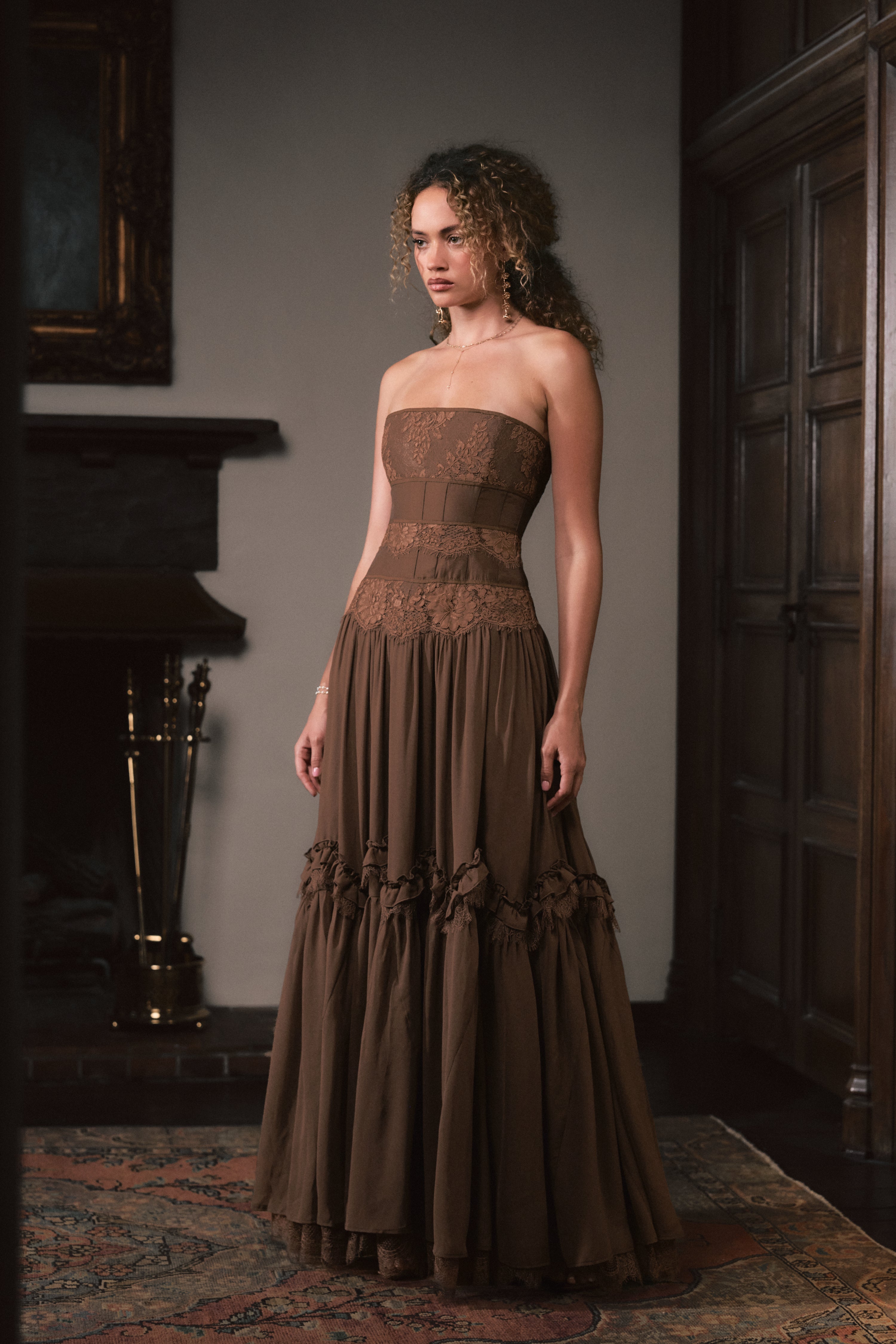 The Sloane Dress in Pinecone