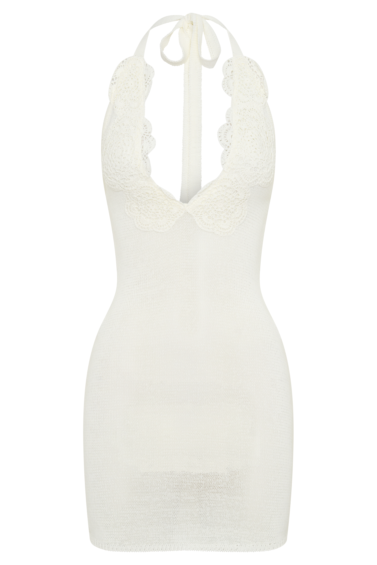 Bohdie Crochet Halter Mini Dress