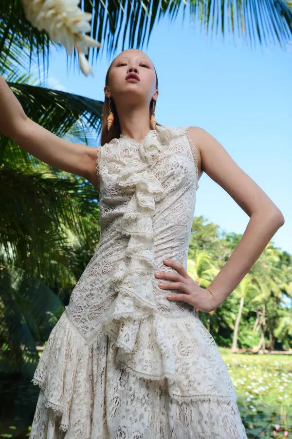 Odile Dress - Chalk