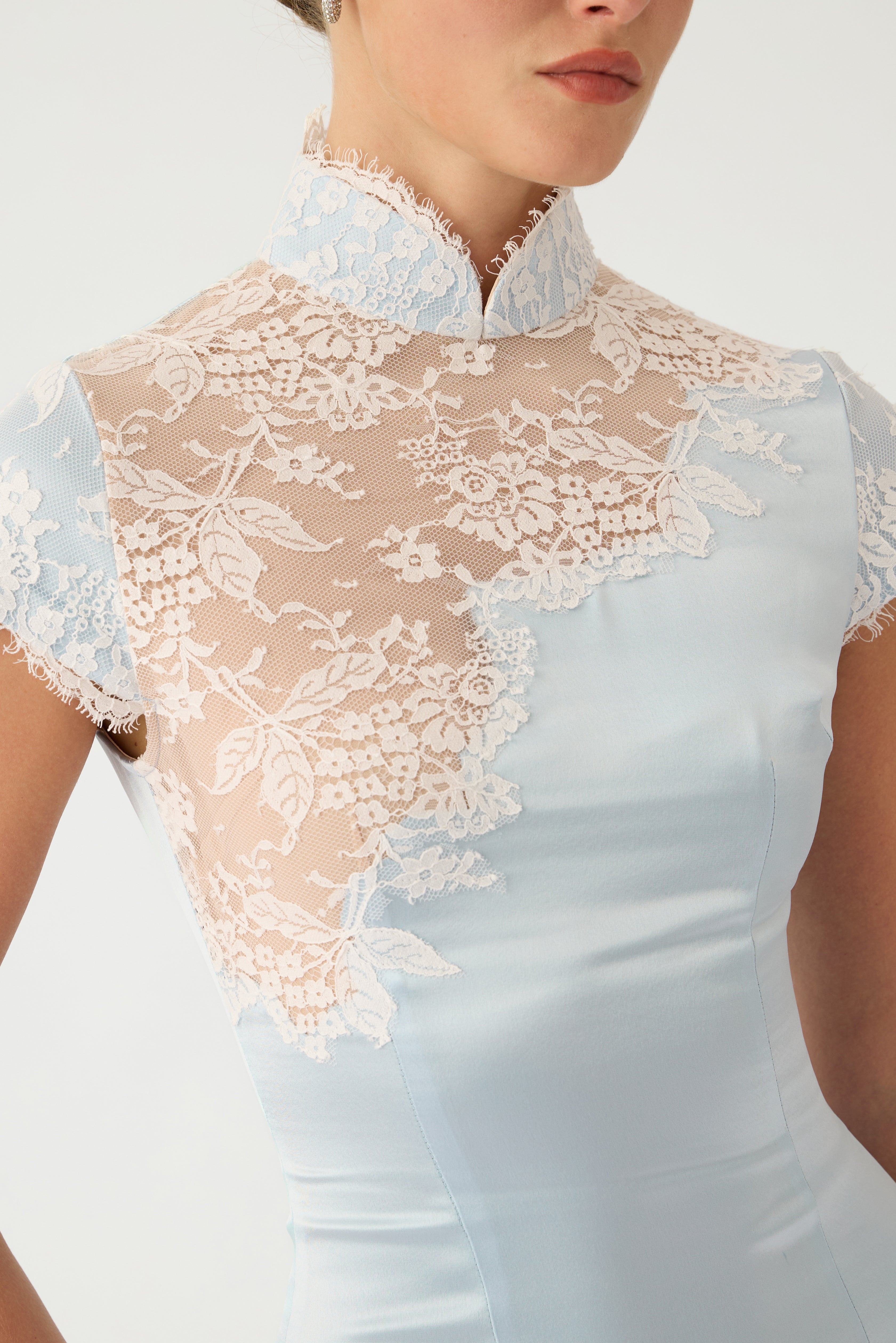 Ellen Mini Dress - Frost Blue