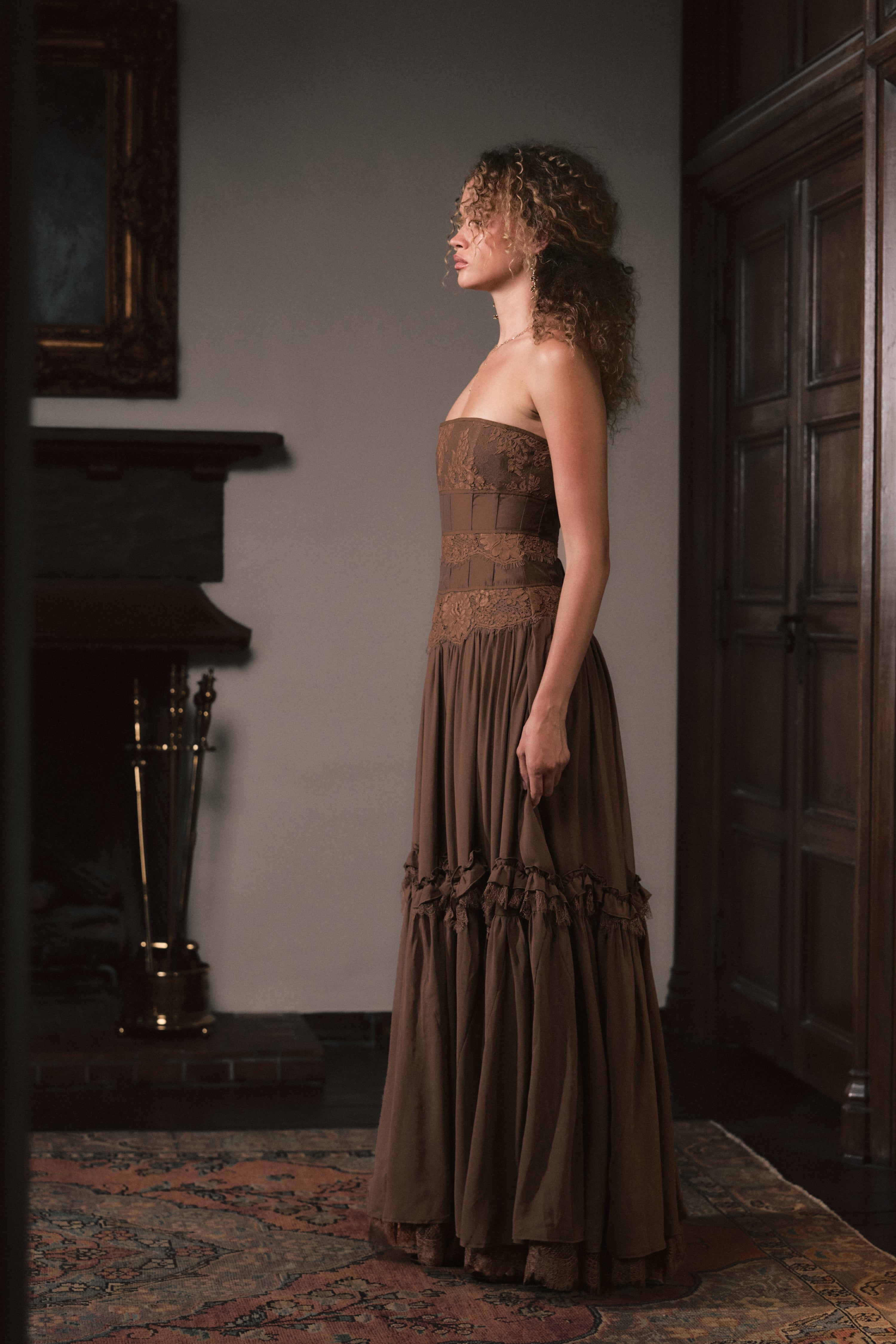 The Sloane Dress in Pinecone