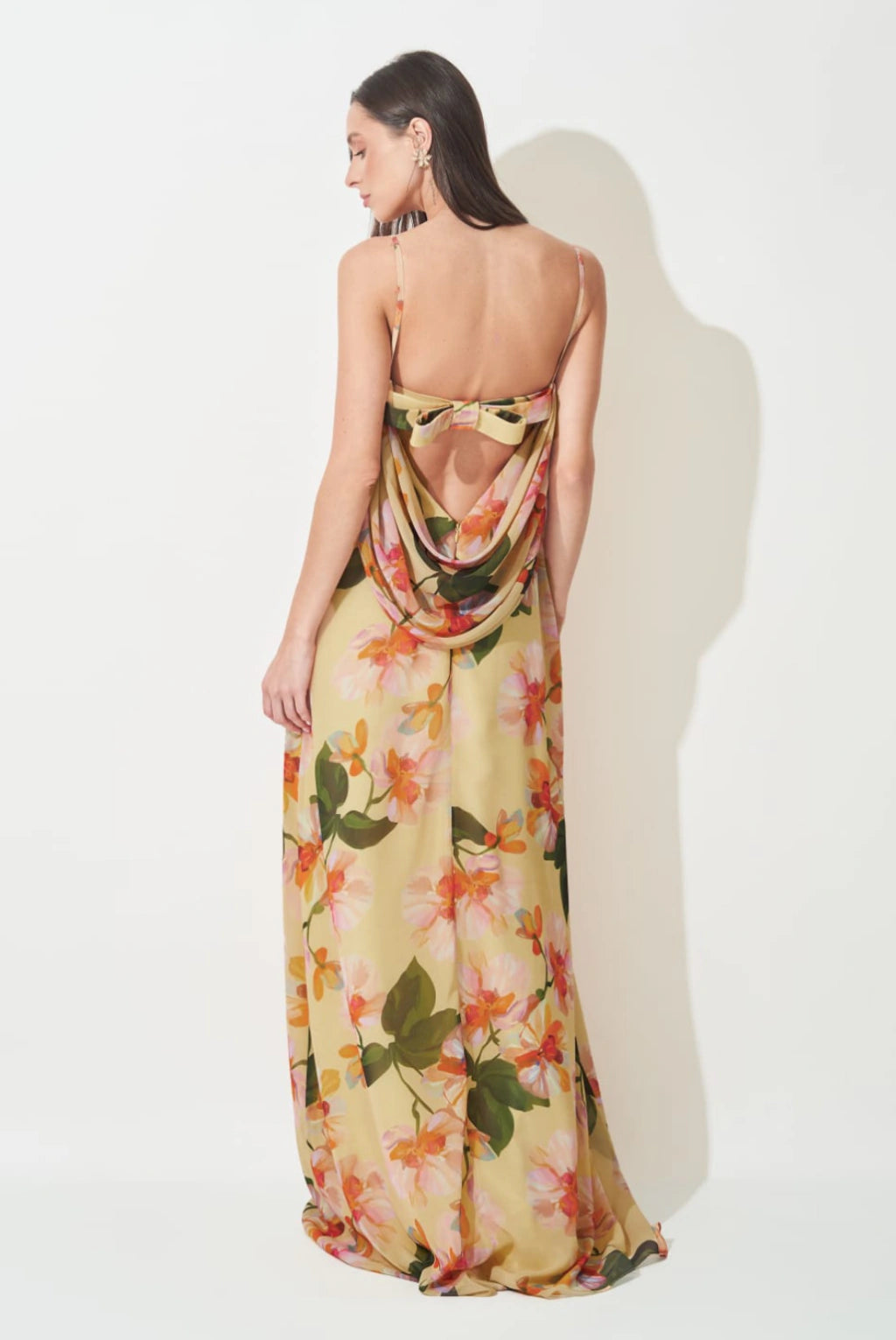 Vestido de festa estampado