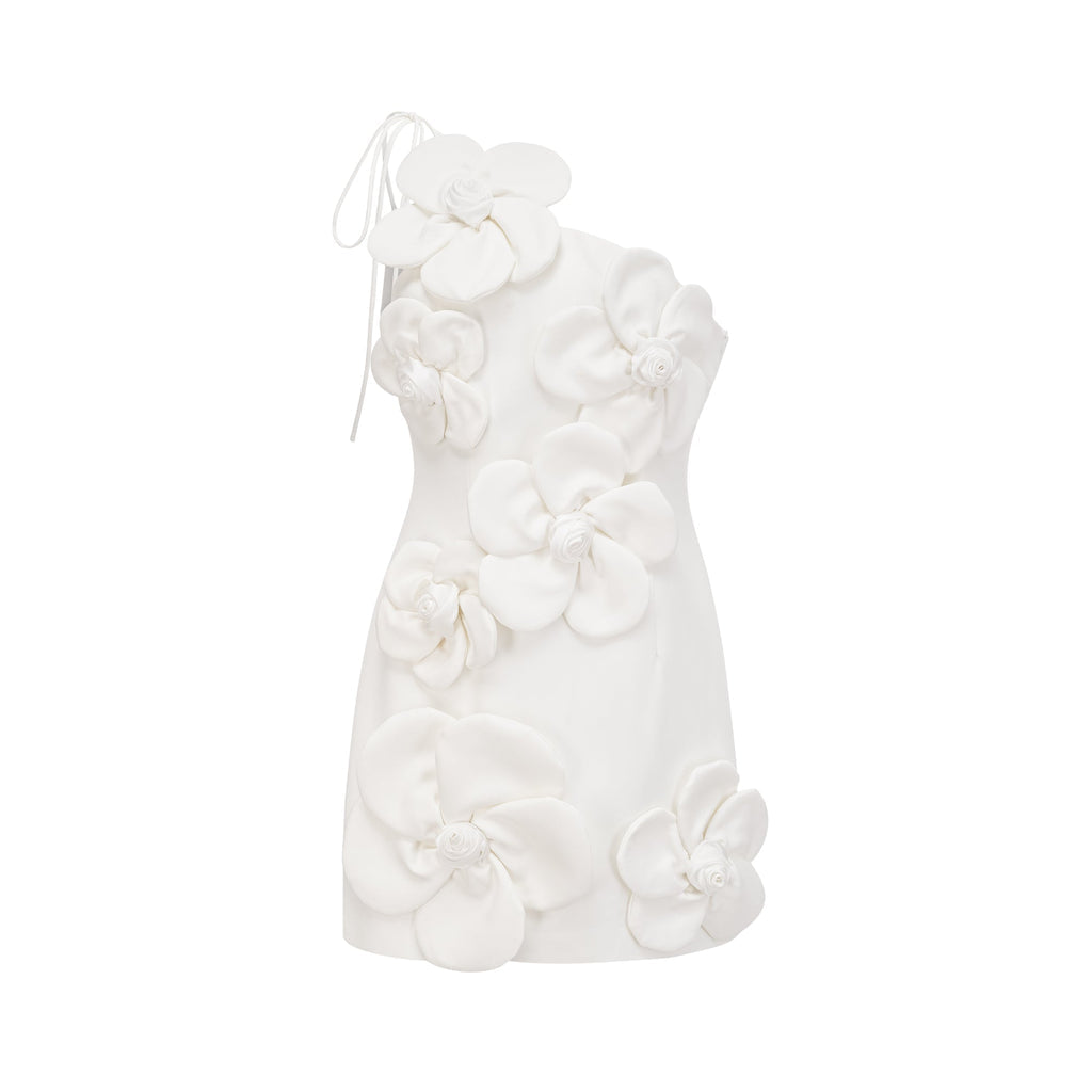 Liane floral off-shoulder mini dress in White - XS / White