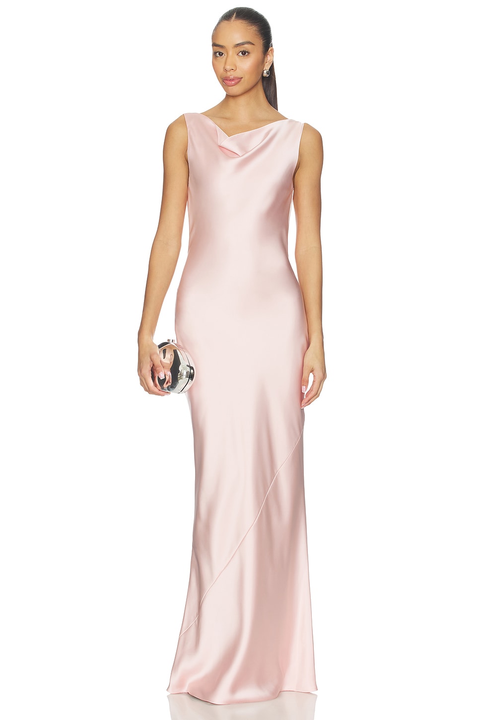 VESTIDO LARGO SLEEVELESS LOW BACK DRAPE