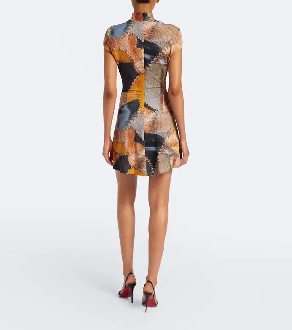 Ruched Trompe L’œil Minidress
