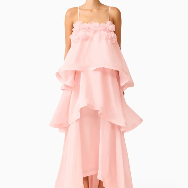 Swallowtail Day To Night Maxi Dress In Pink