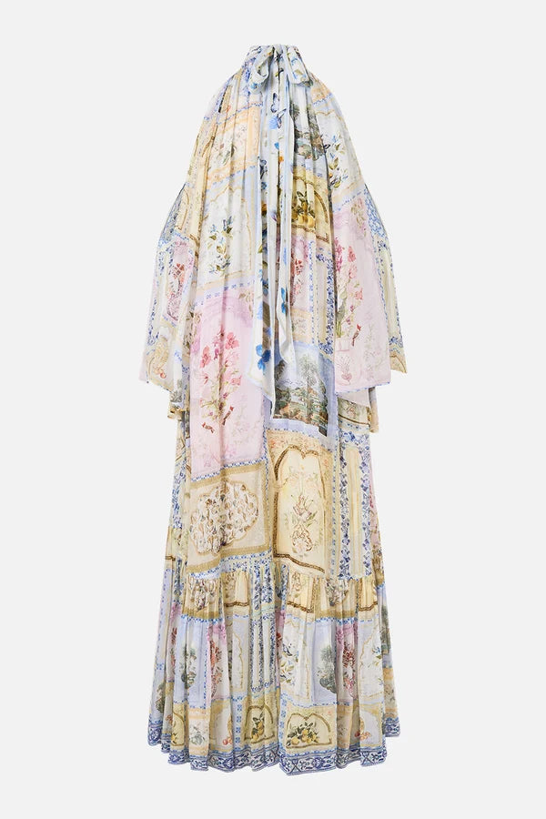 COLD SHOULDER LONG DRESS BOTANICAL BALLADS