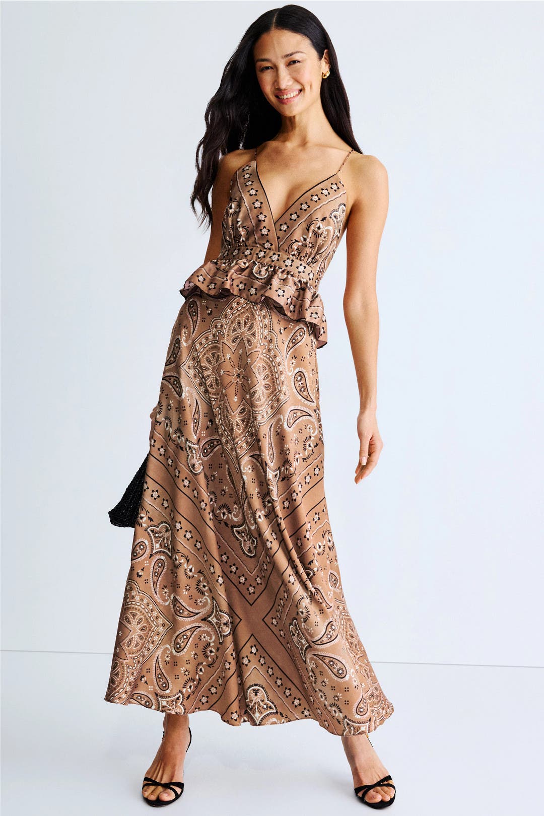 Bandana Print Maxi Dress