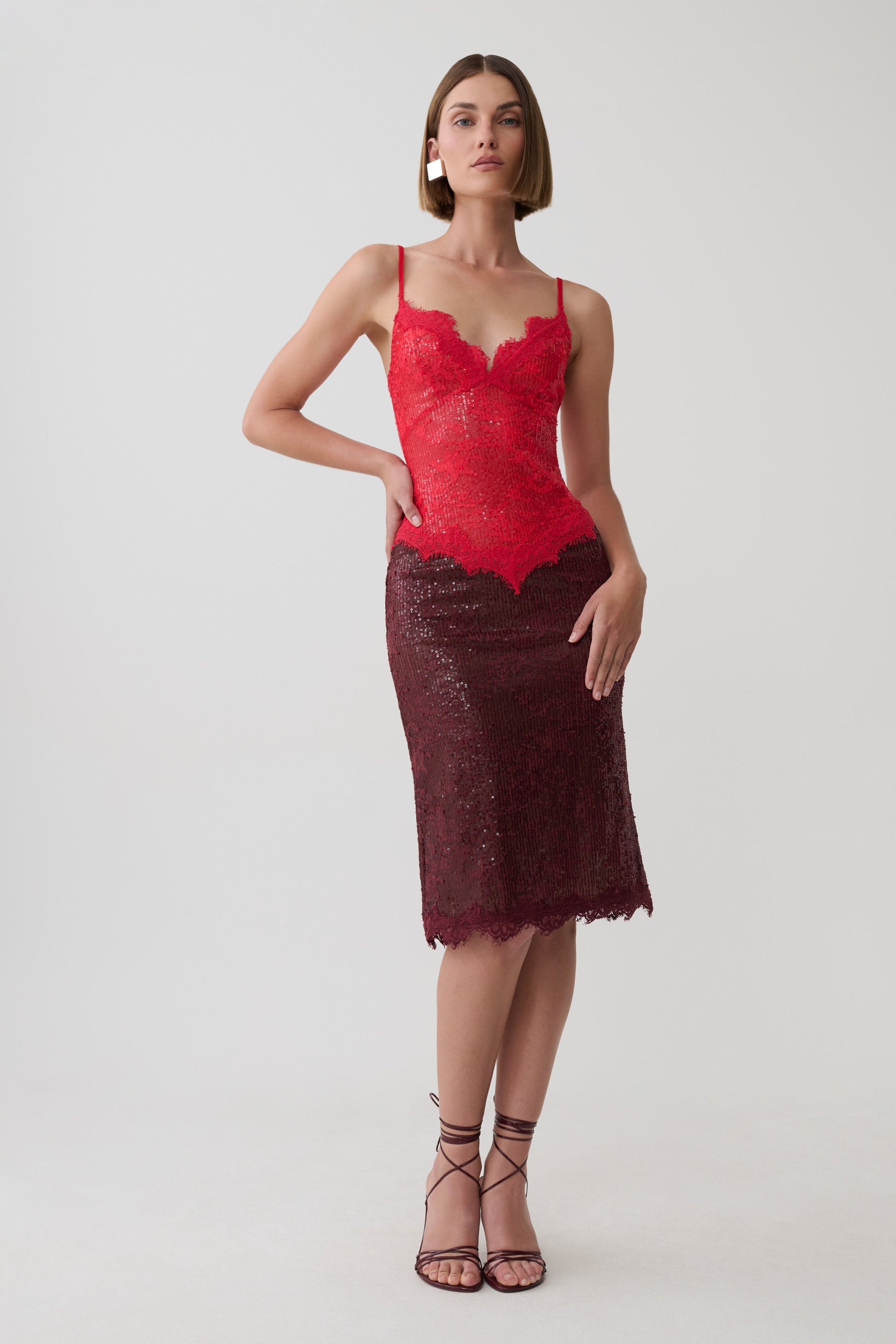 Jaimee Lace Midi Dress