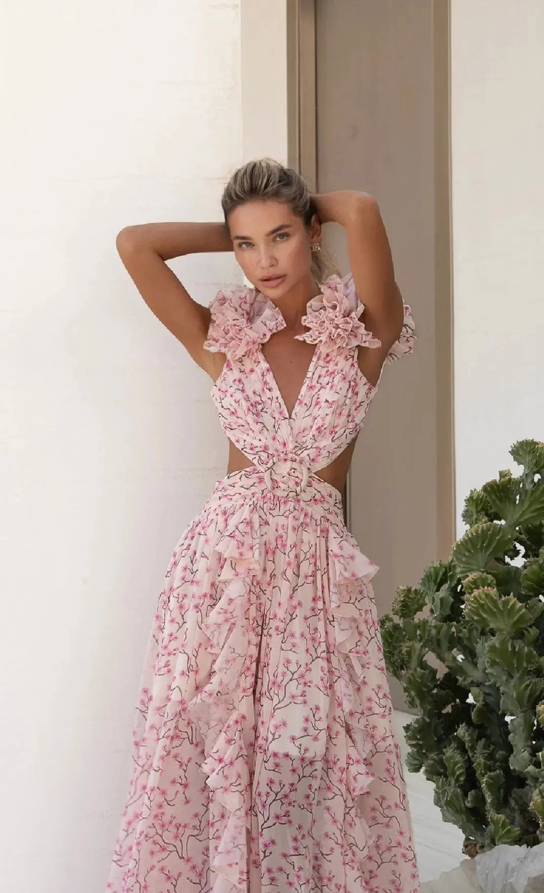 PINK CASSINI DRESS