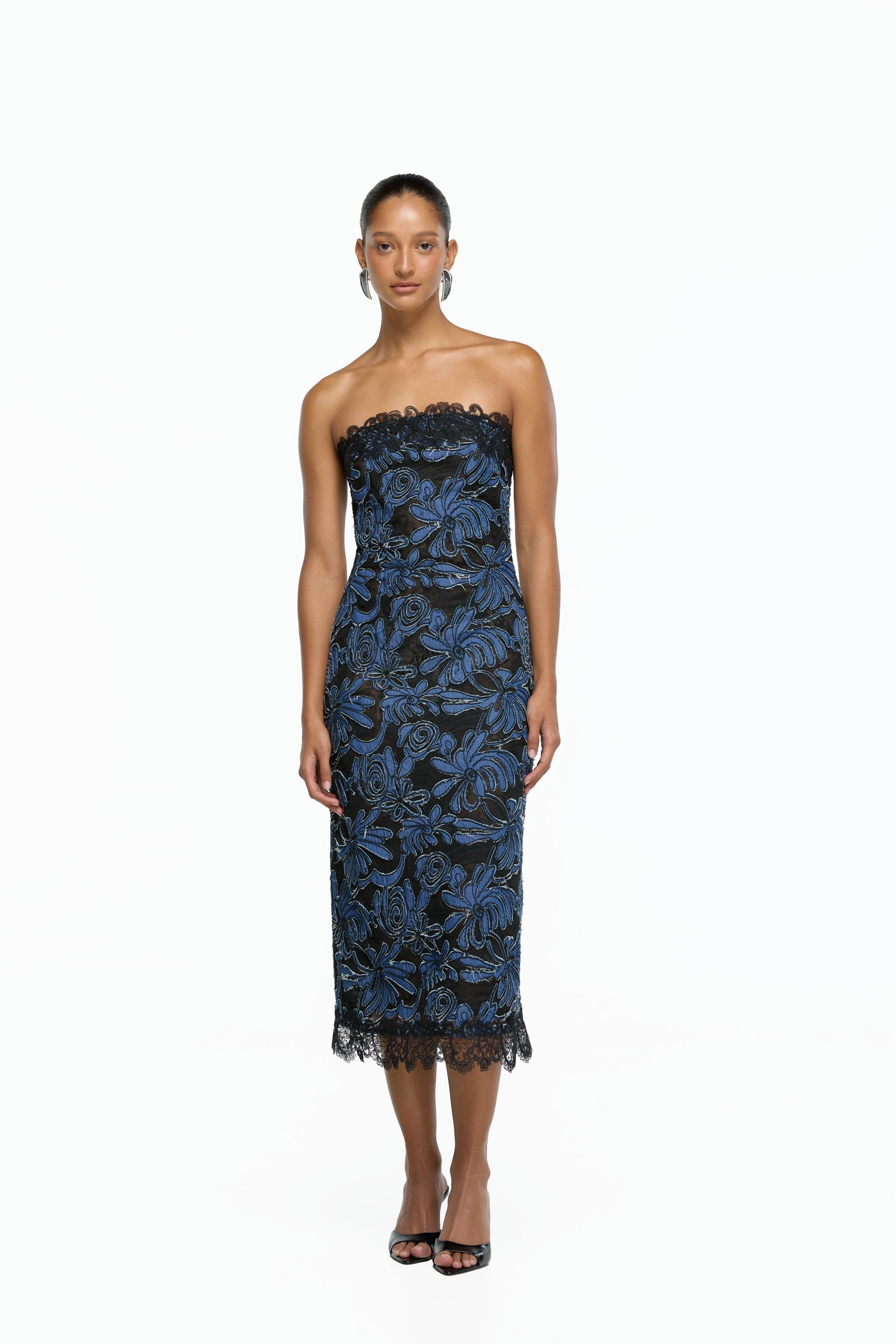 PANDORA MIDI DRESS NAVY