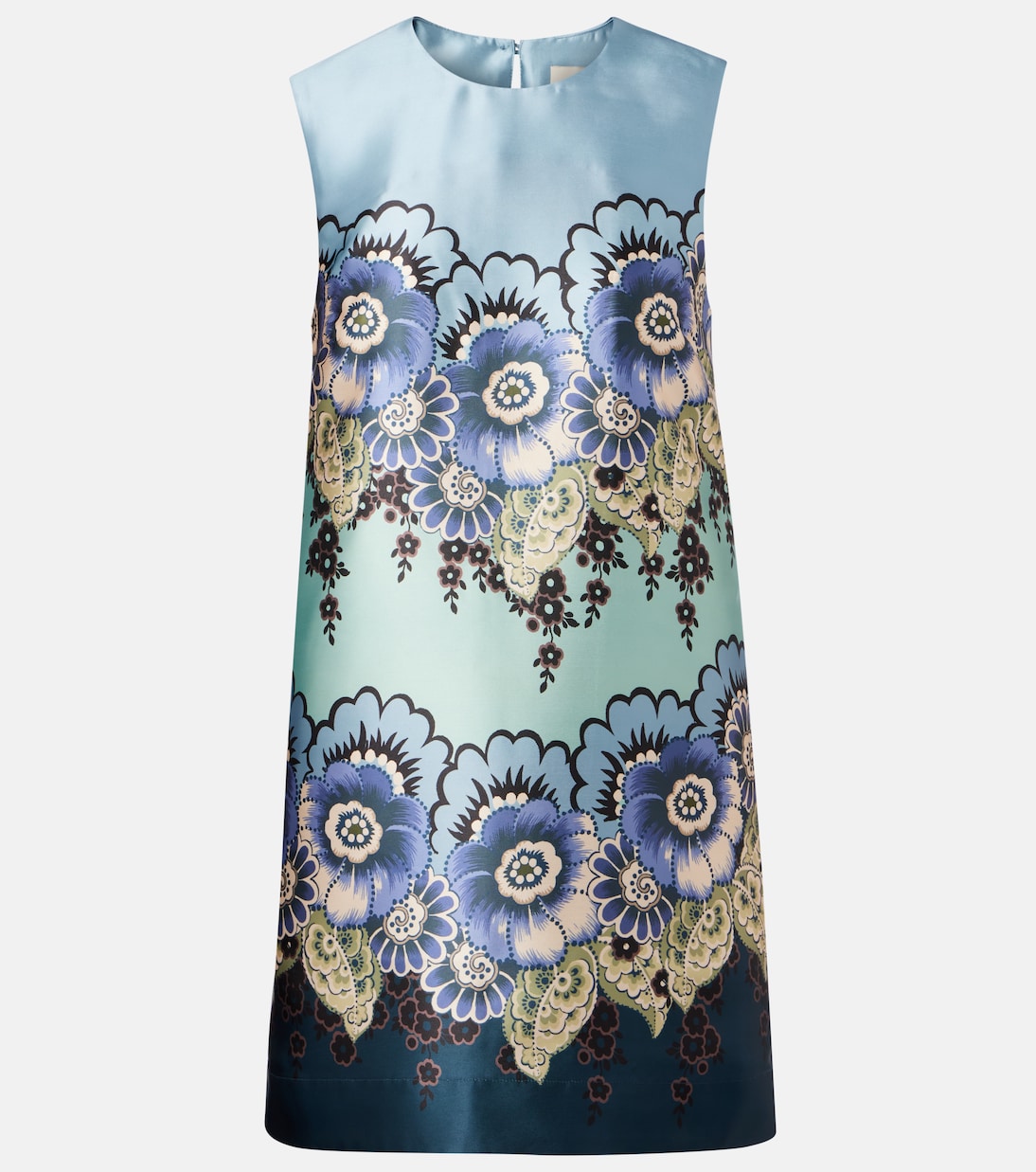 Floral satin minidress