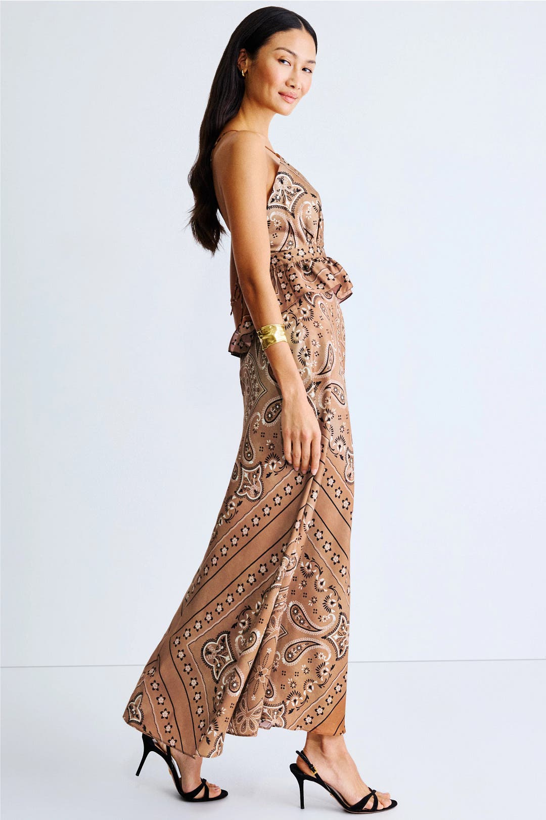 Bandana Print Maxi Dress