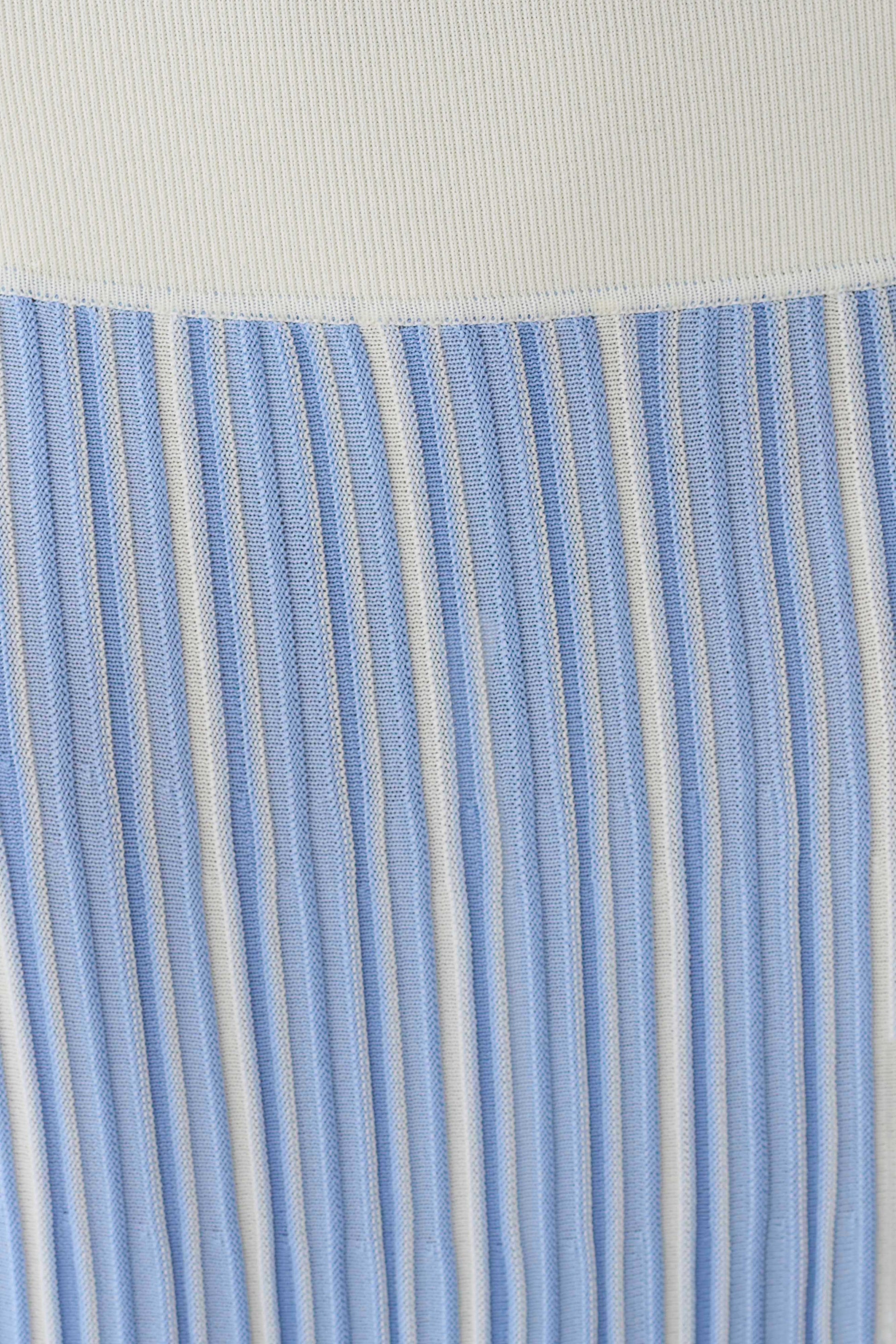 Stripe Maxi Knit Dress - Blue