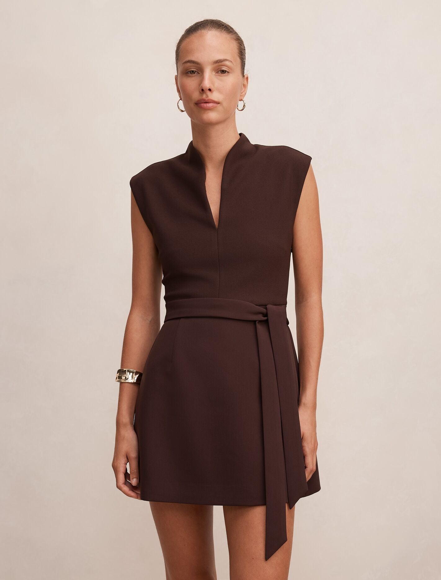 Rory Structured Tie Mini Dress