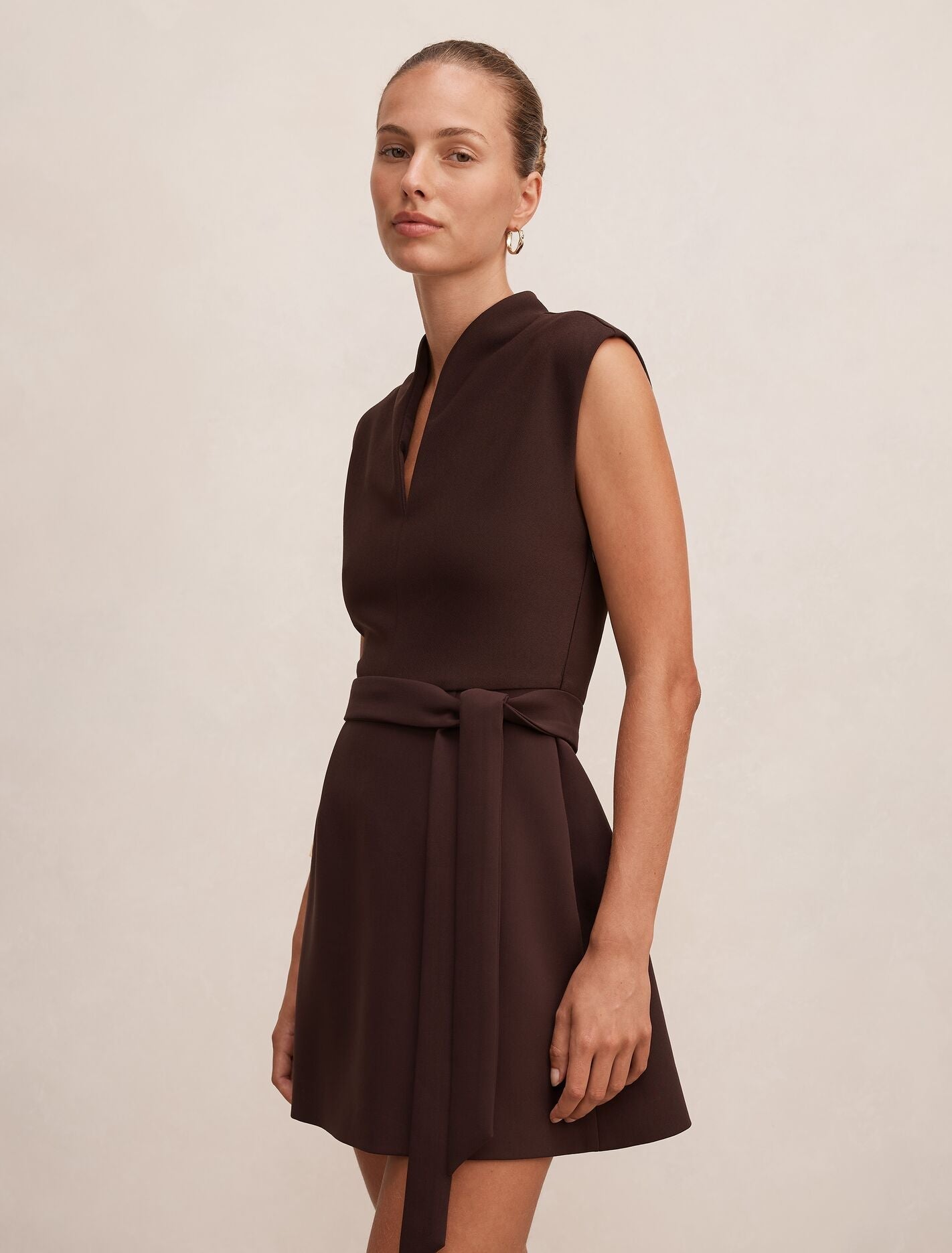 Rory Structured Tie Mini Dress