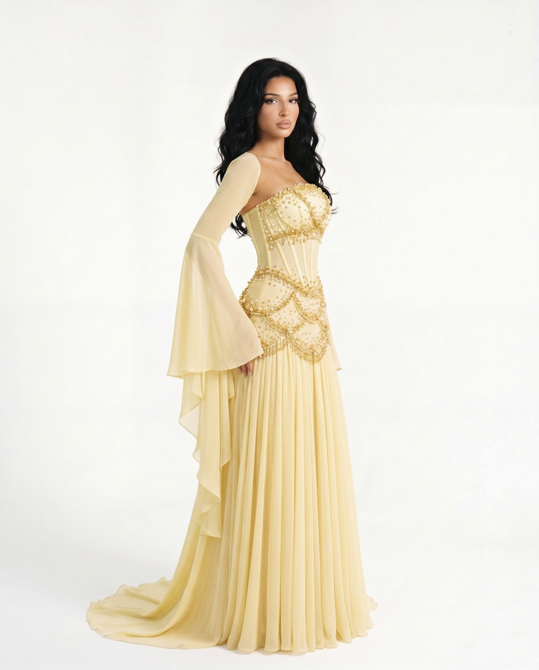 The Azura Gown yellow