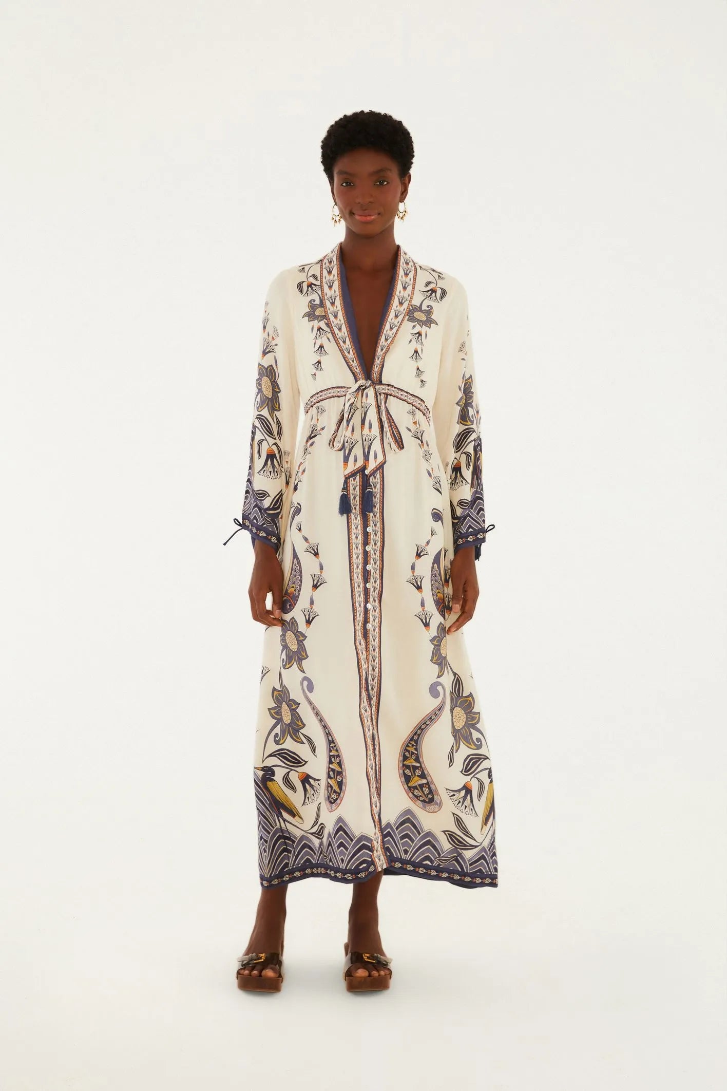 Riviera Printed Scarf Maxi Dress