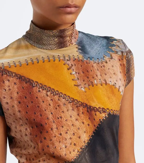 Ruched Trompe L’œil Minidress