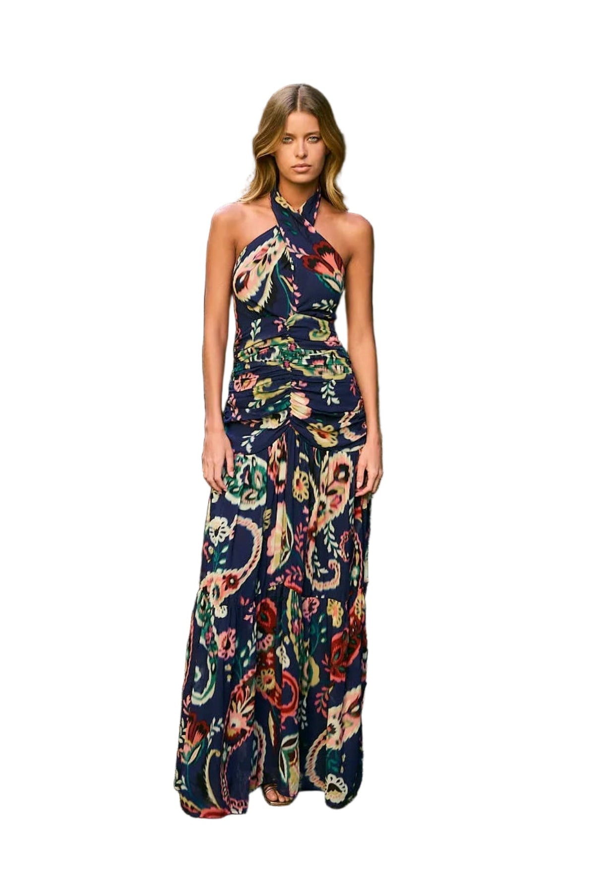VESTIDO LILY ACUARELA MARINO