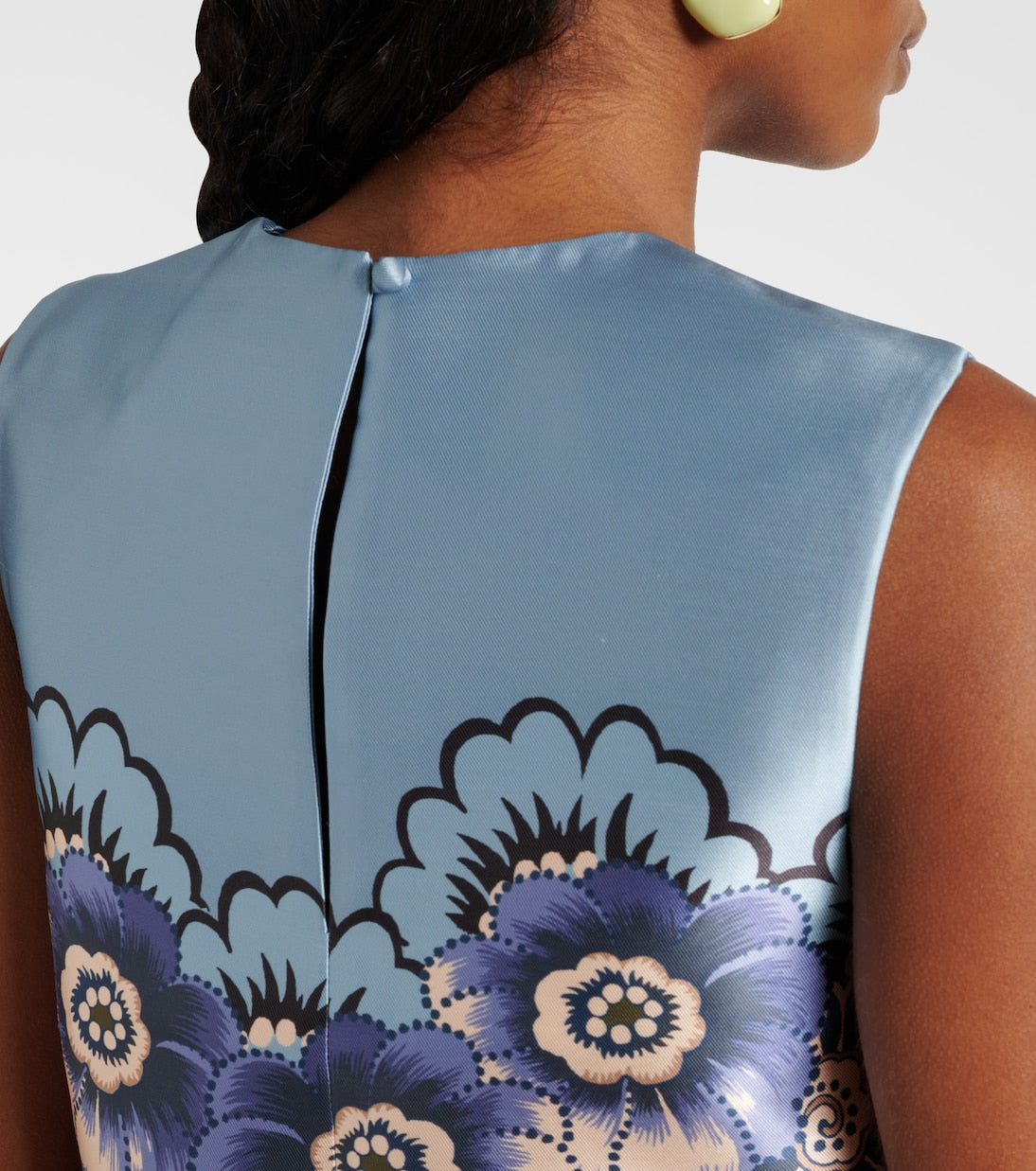 Floral satin minidress