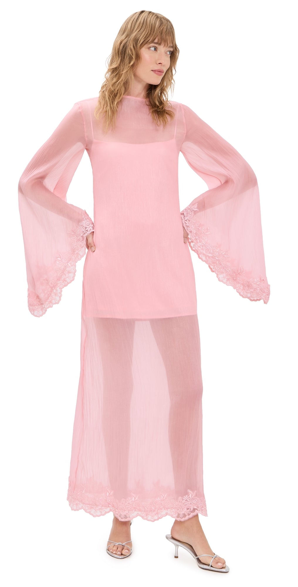 Yellow the Label Elowen Organza Dress Pink