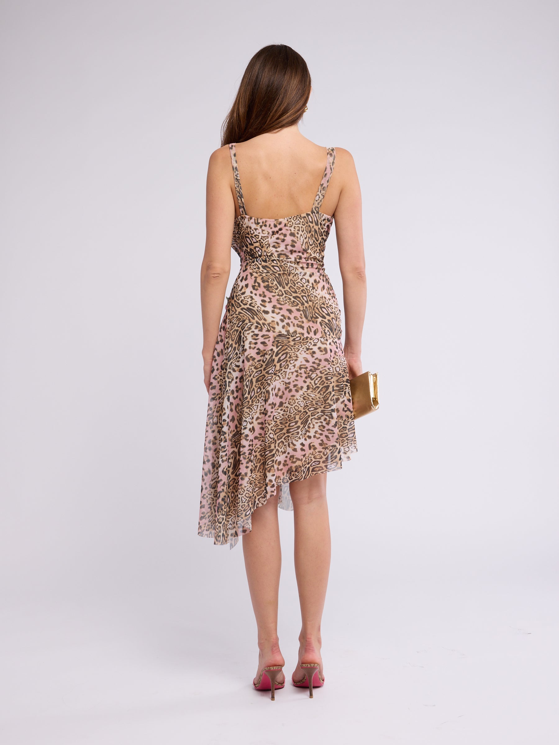 Ema Savahl Couture 2000s Leopard Mini Dress