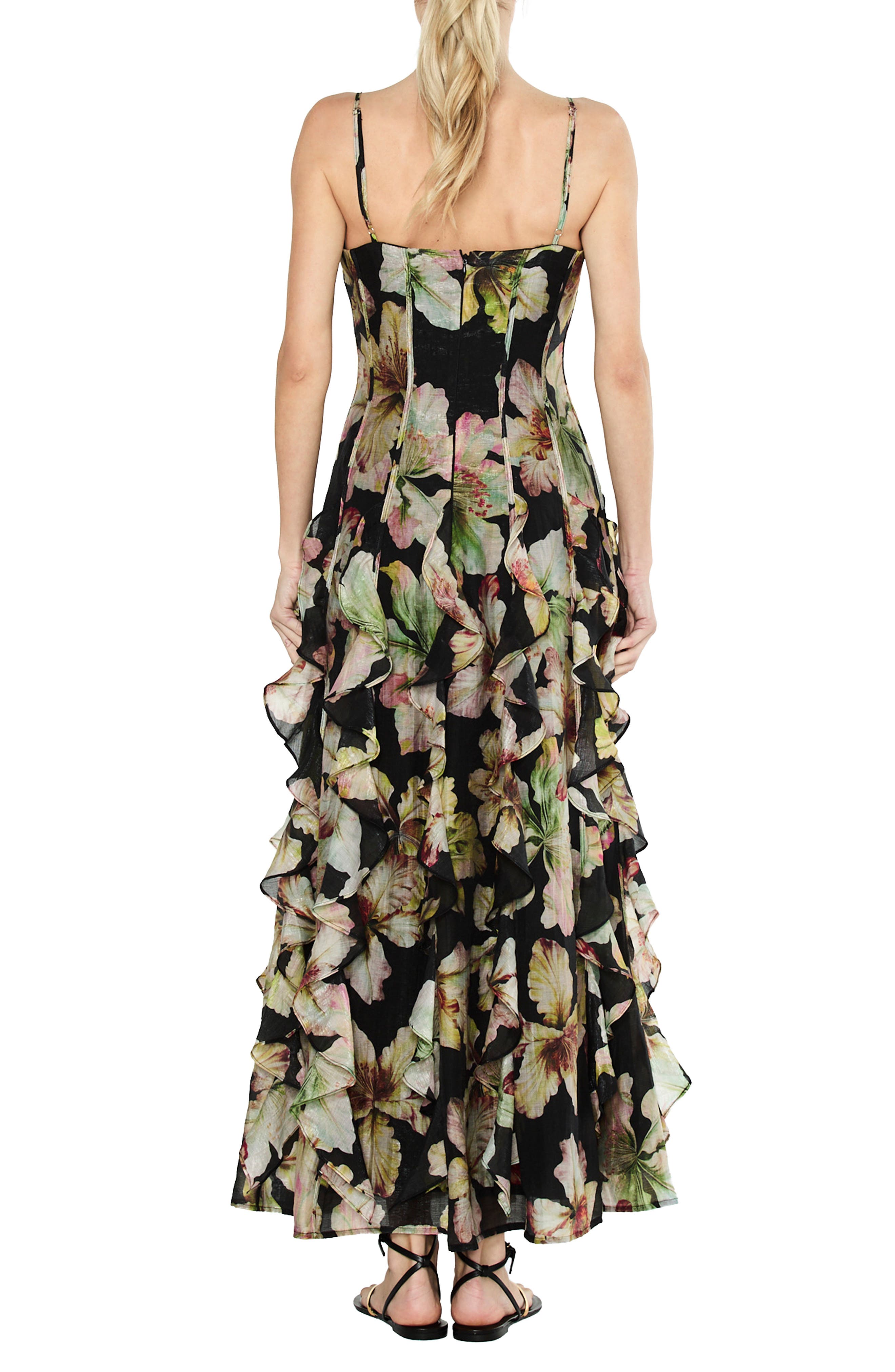 Loiselle Floral Ruffle Maxi Dress
