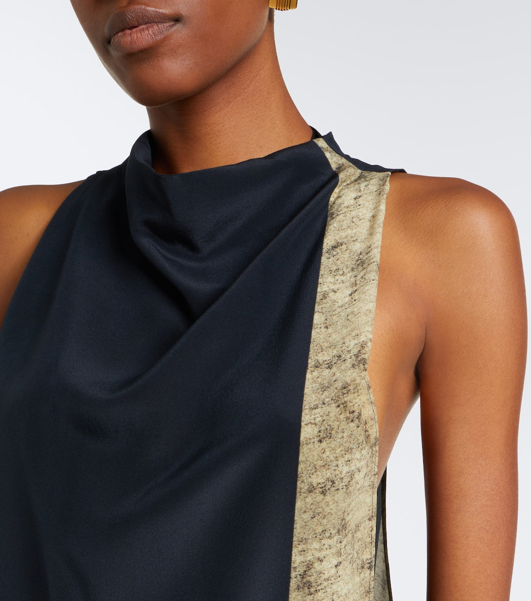 Sona printed silk maxi dress