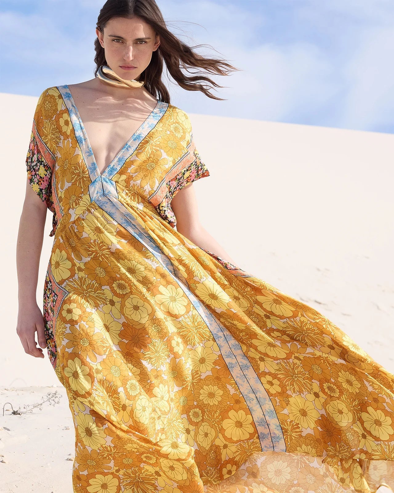 Abito Lungo Carly 70’s Gipsy Flower