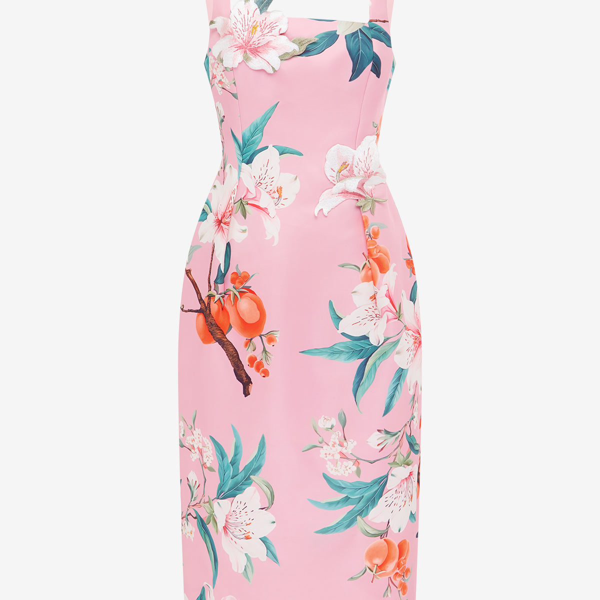 Larissa Midi Dress - Lavish Print in Pink