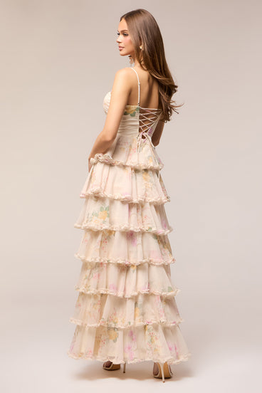 Anabelle Floral Chiffon Formal Dress