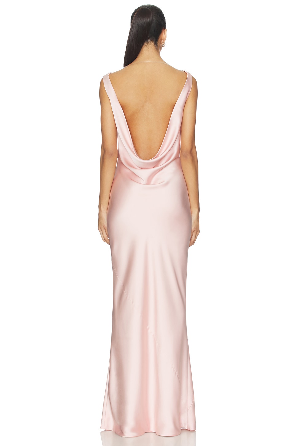 VESTIDO LARGO SLEEVELESS LOW BACK DRAPE