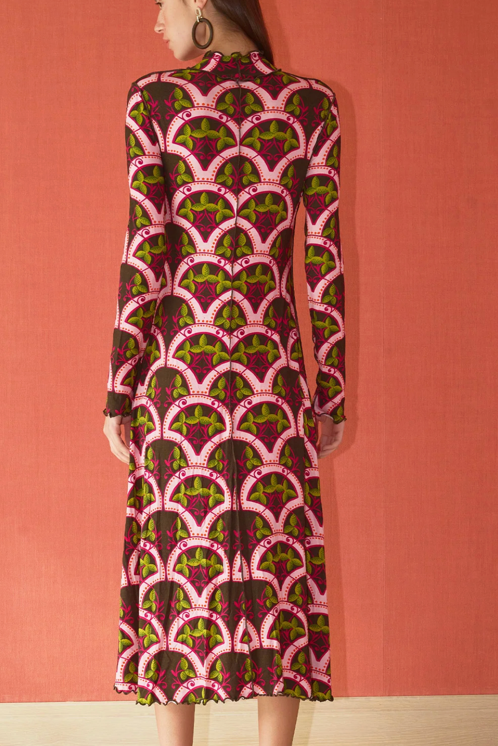 Brooks Avenue Millie Mock Neck Dress Berry Vine | Clair de Lune