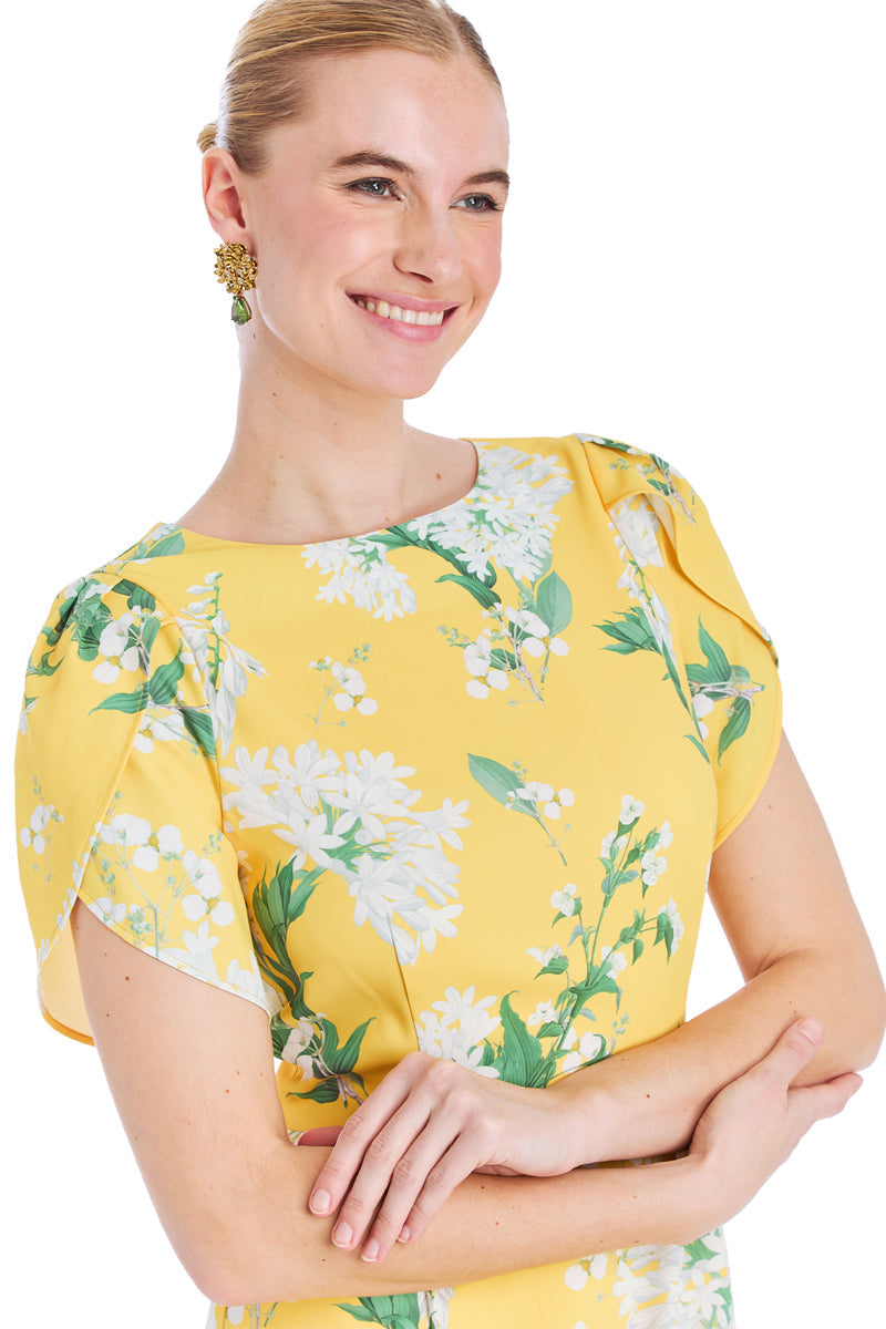 KATHERINE GOWN IN YELLOW GREEN
