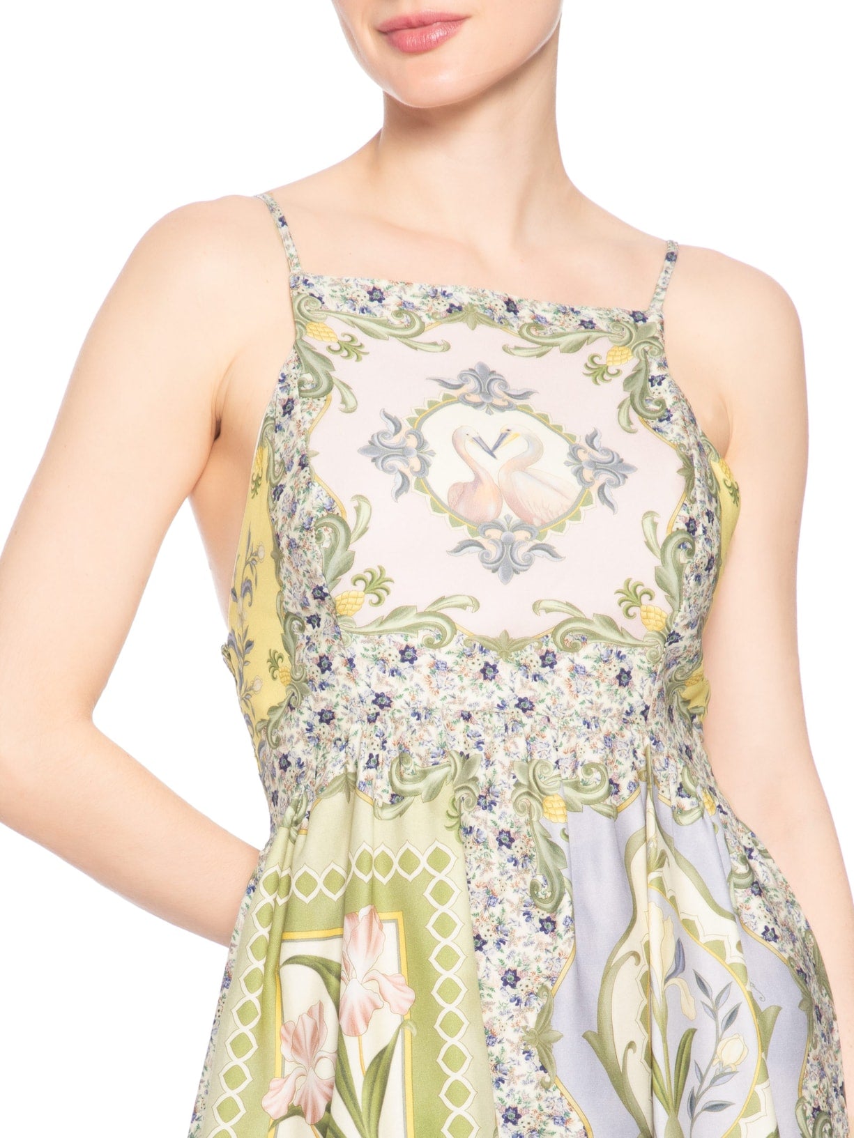 Vestido Curto Lenço Pelicano – Azul