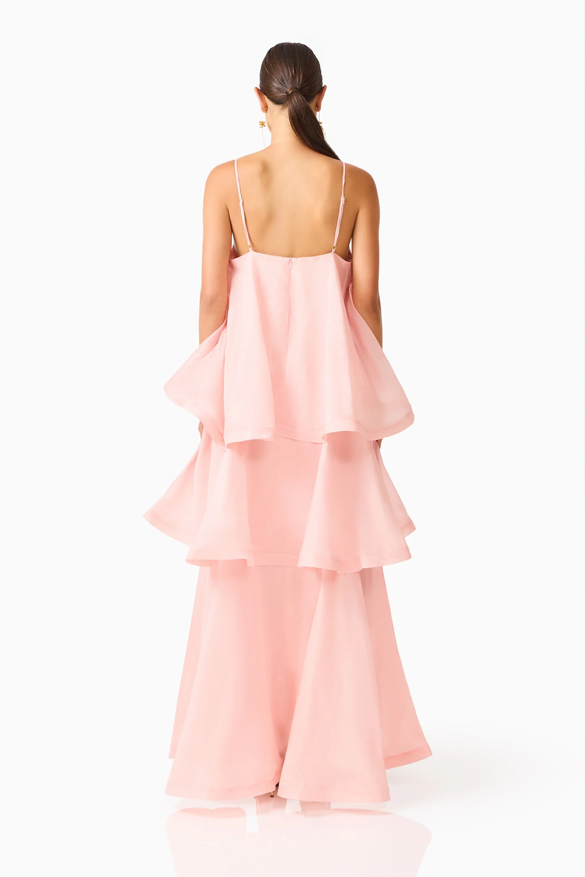 Swallowtail Day To Night Maxi Dress In Pink