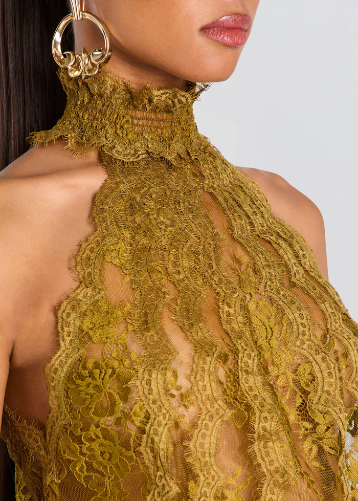 Emerald Lace Dress