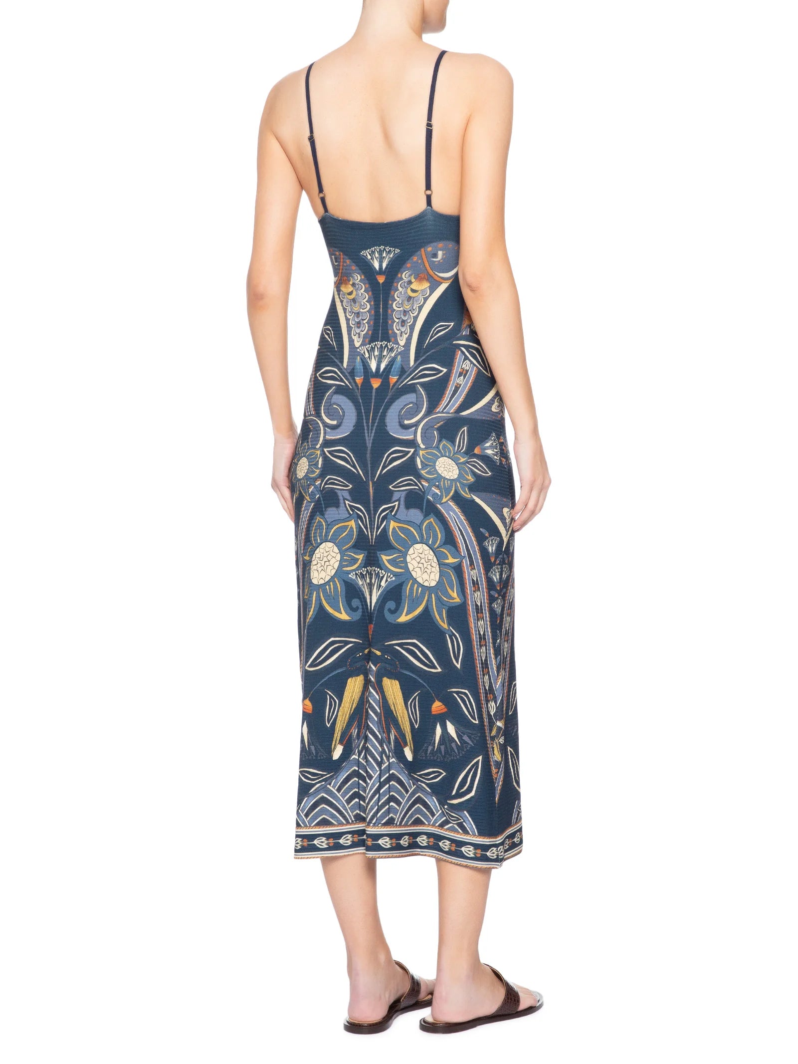 Blue Riviera Scarf-Strap Dress