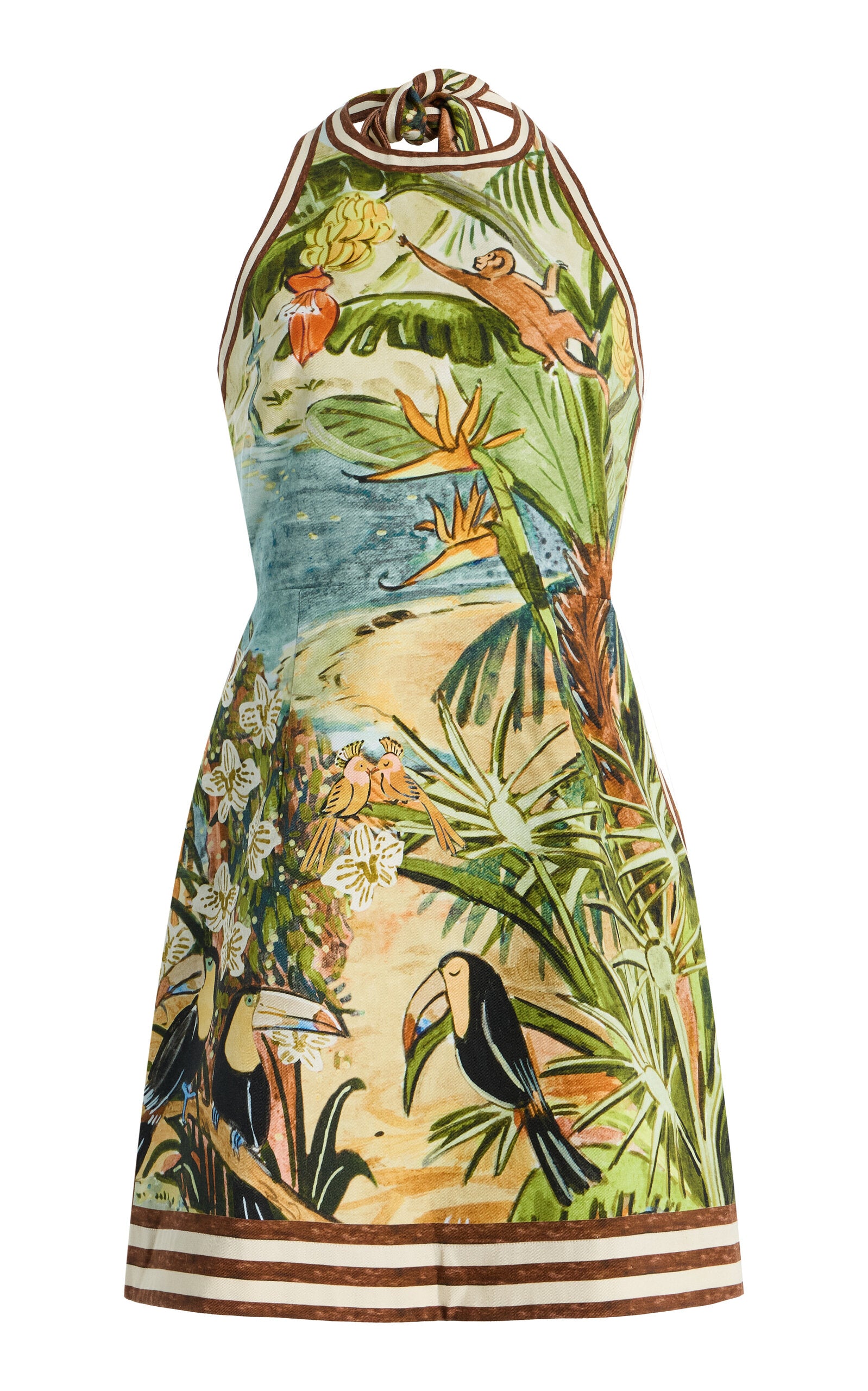 Toucan Tango Organic Cotton Halter Mini Dress
