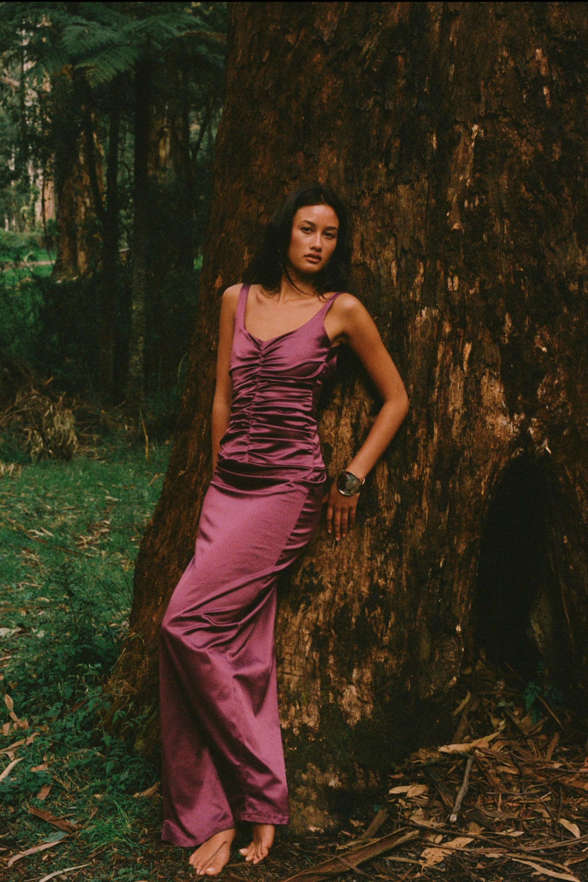Atlein Gown - Plum