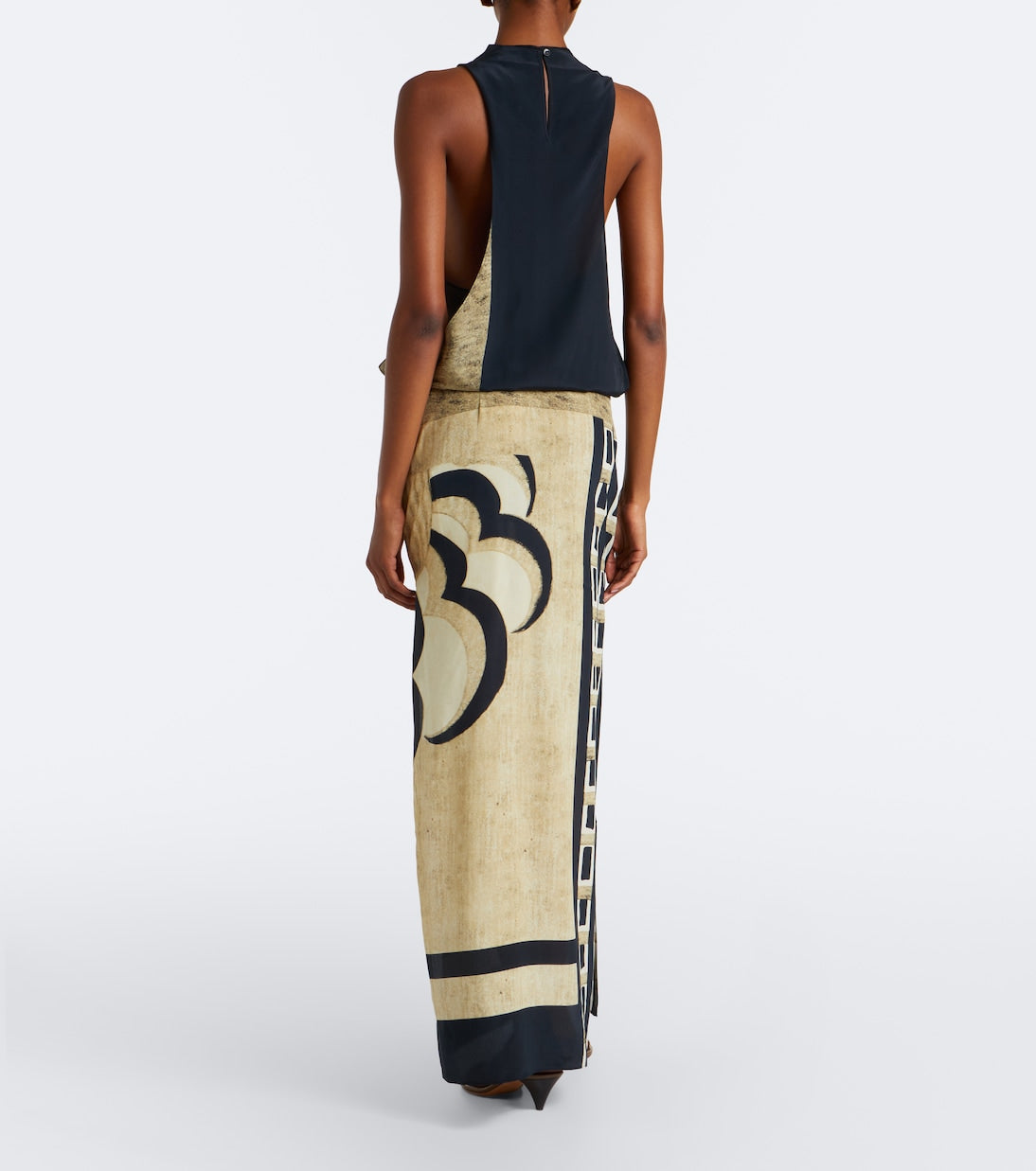 Sona printed silk maxi dress