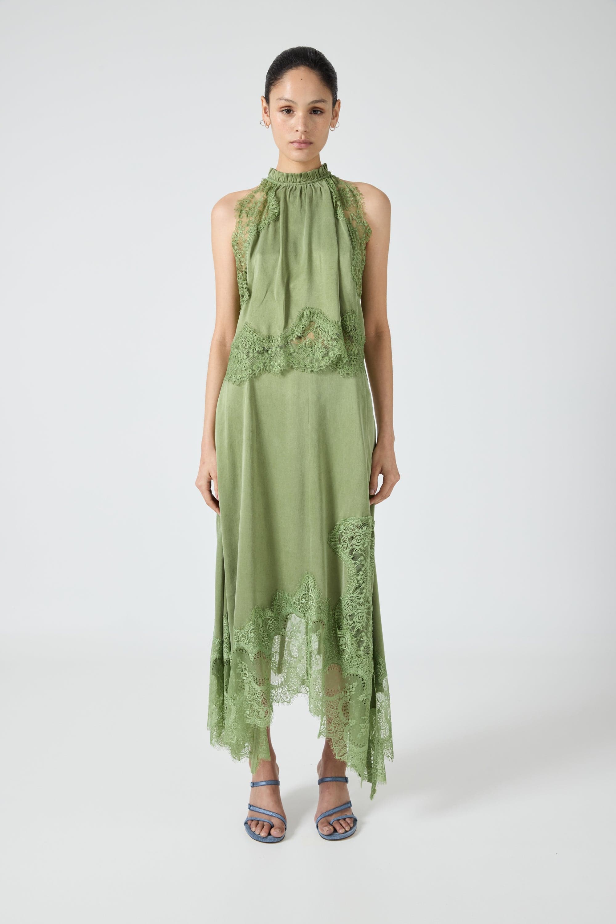 VISIONS LACE HANKERCHIEF TWO‑PIECE SET