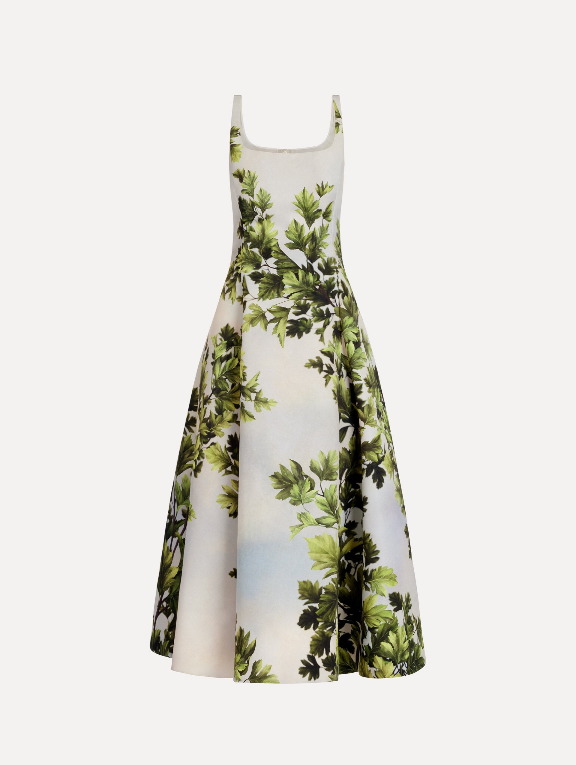 Maple Leaves Faille Dress
