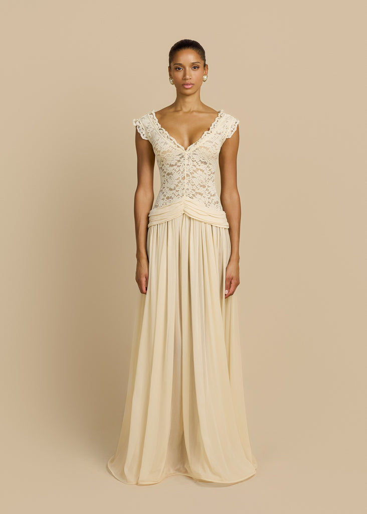 ARABELLA DRESS BEIGE