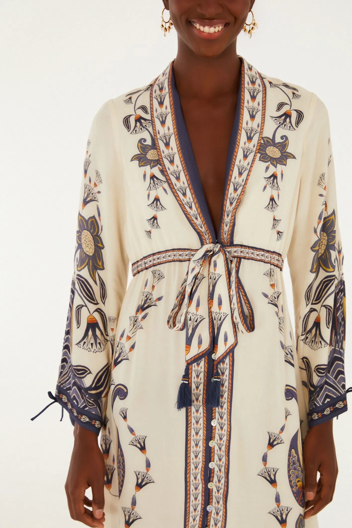 Riviera Printed Scarf Maxi Dress