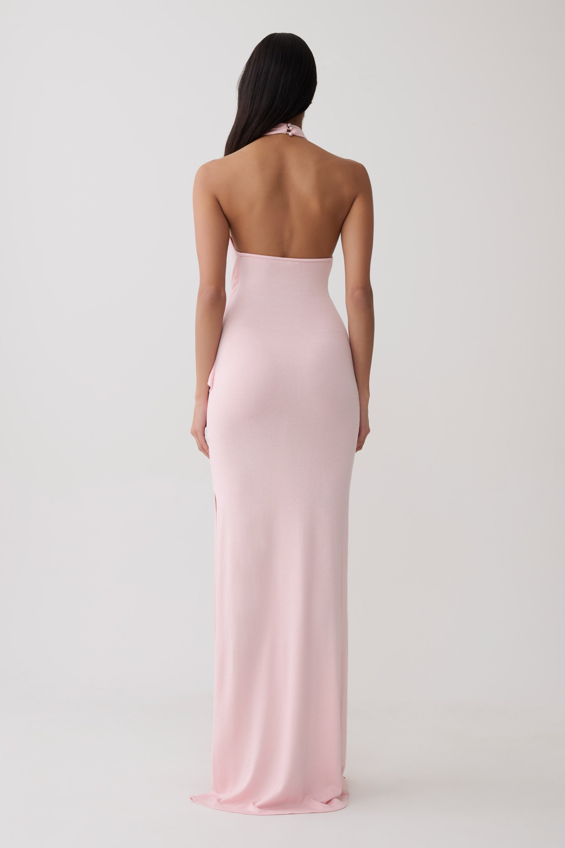 Halter Knit Maxi Dress