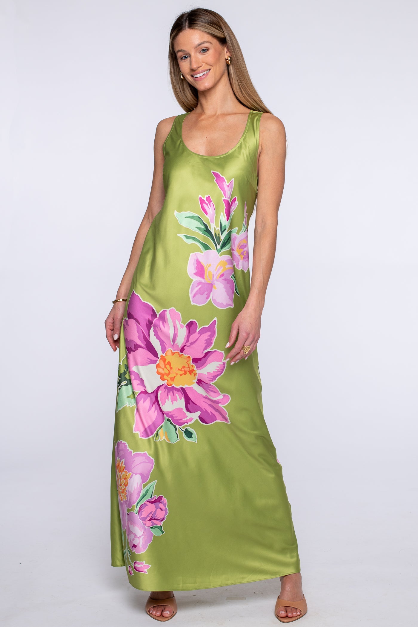 Ginger Dress in Bias Bouquet